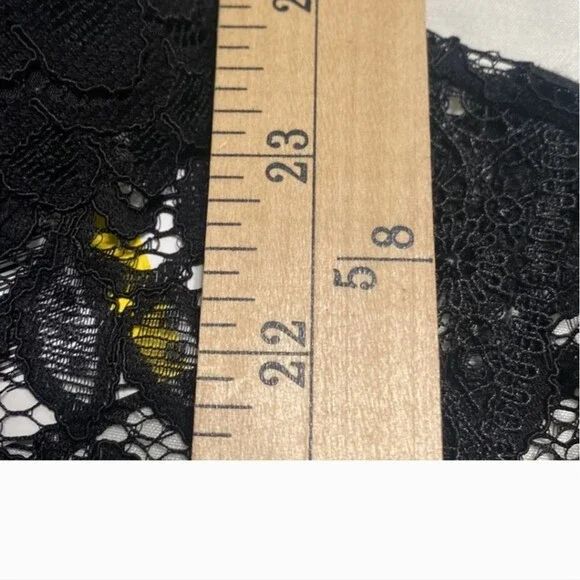 NWT Laundry by Shelli Segal Black Lace Collared Lined Top Women Size M - Picture 13 of 13